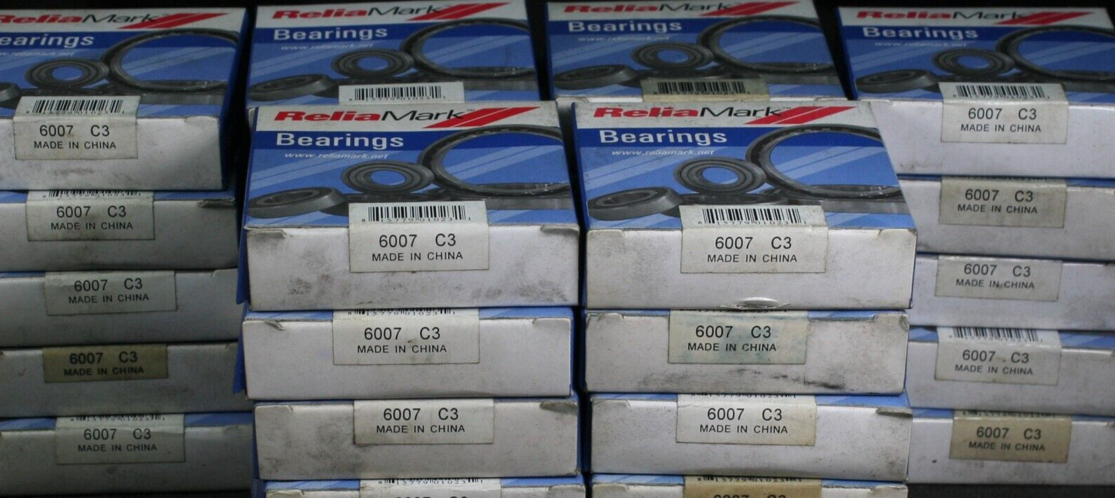 Five (5) Reliamark 6007 C3 Deep Groove Bearings 35 MM ID China NEW