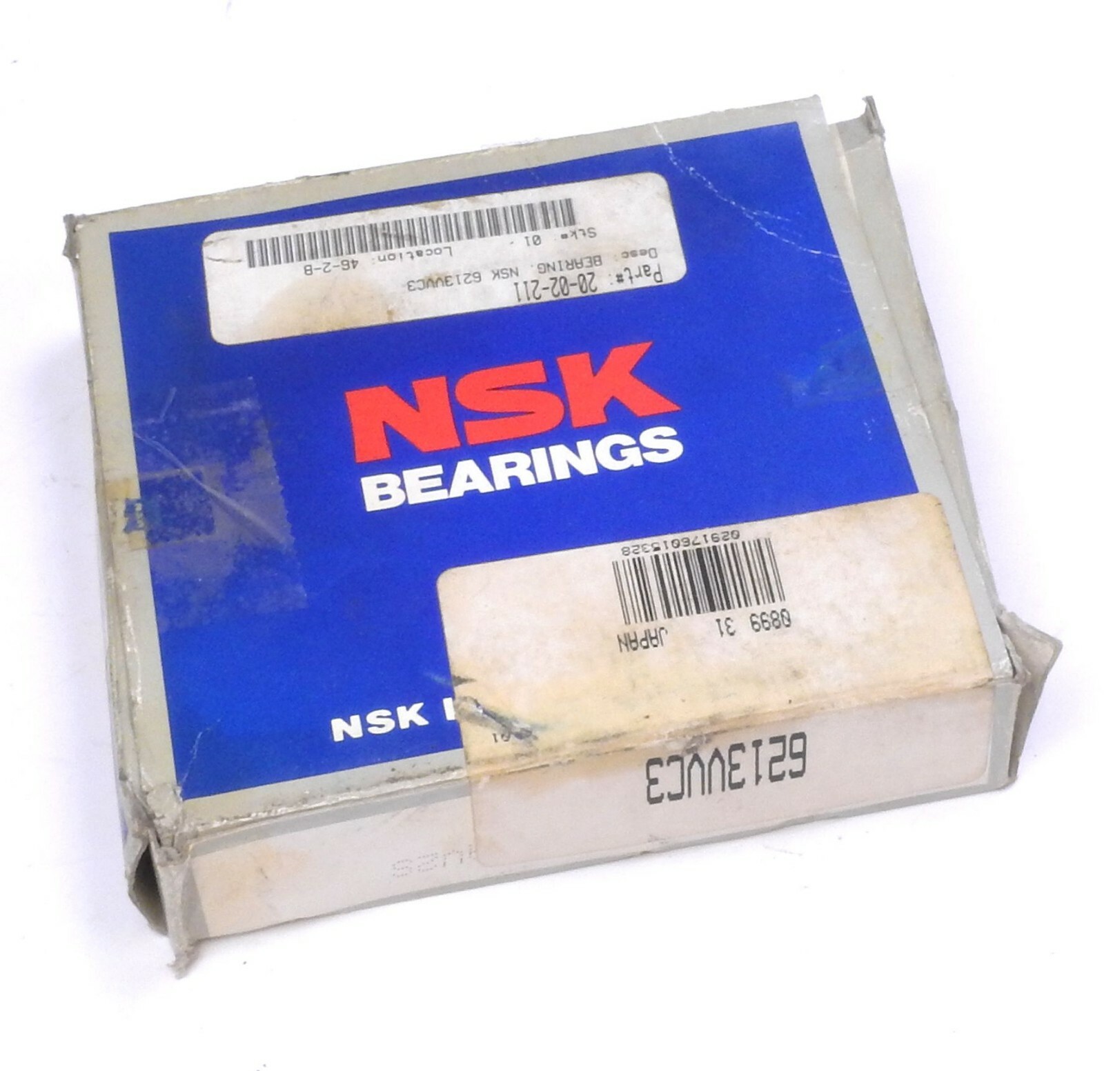 NSK 6213VVC3 Single Row Deep Groove Ball Bearing, 65mm Bore.120mm OD ,23mm Width