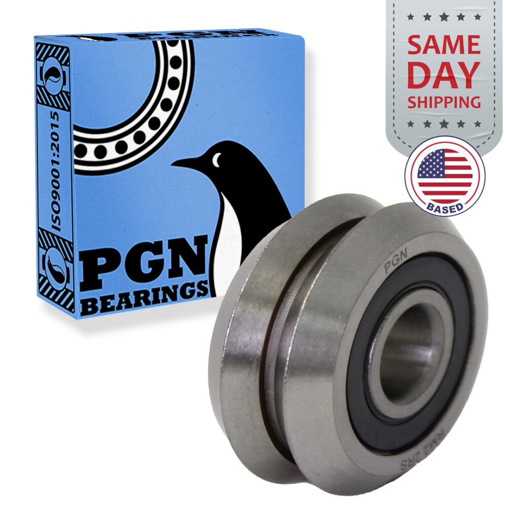 RM2-2RS 3/8″ Premium Rubber Sealed V W Groove Roller Ball Bearing V-Guide