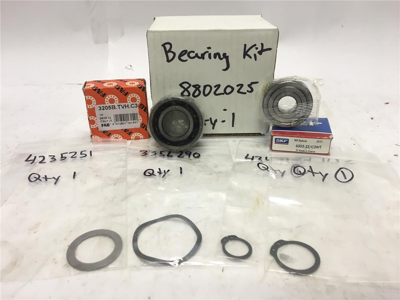 Bearing Kit 8802025 Includes: SKF 6303-2Z/C3WT & FAG 3205B.TVH.C3 and Gaskets
