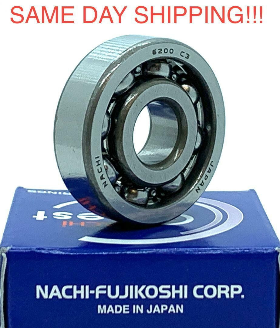 6200 Nachi Open C3 Japan 10x30x9 10mm/30mm/9mm Deep Groove Radial Ball Bearings