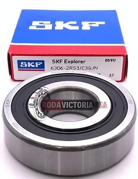 SKF 6306-2RS1/C3GJN rubber seals bearing 6306- ball bearings