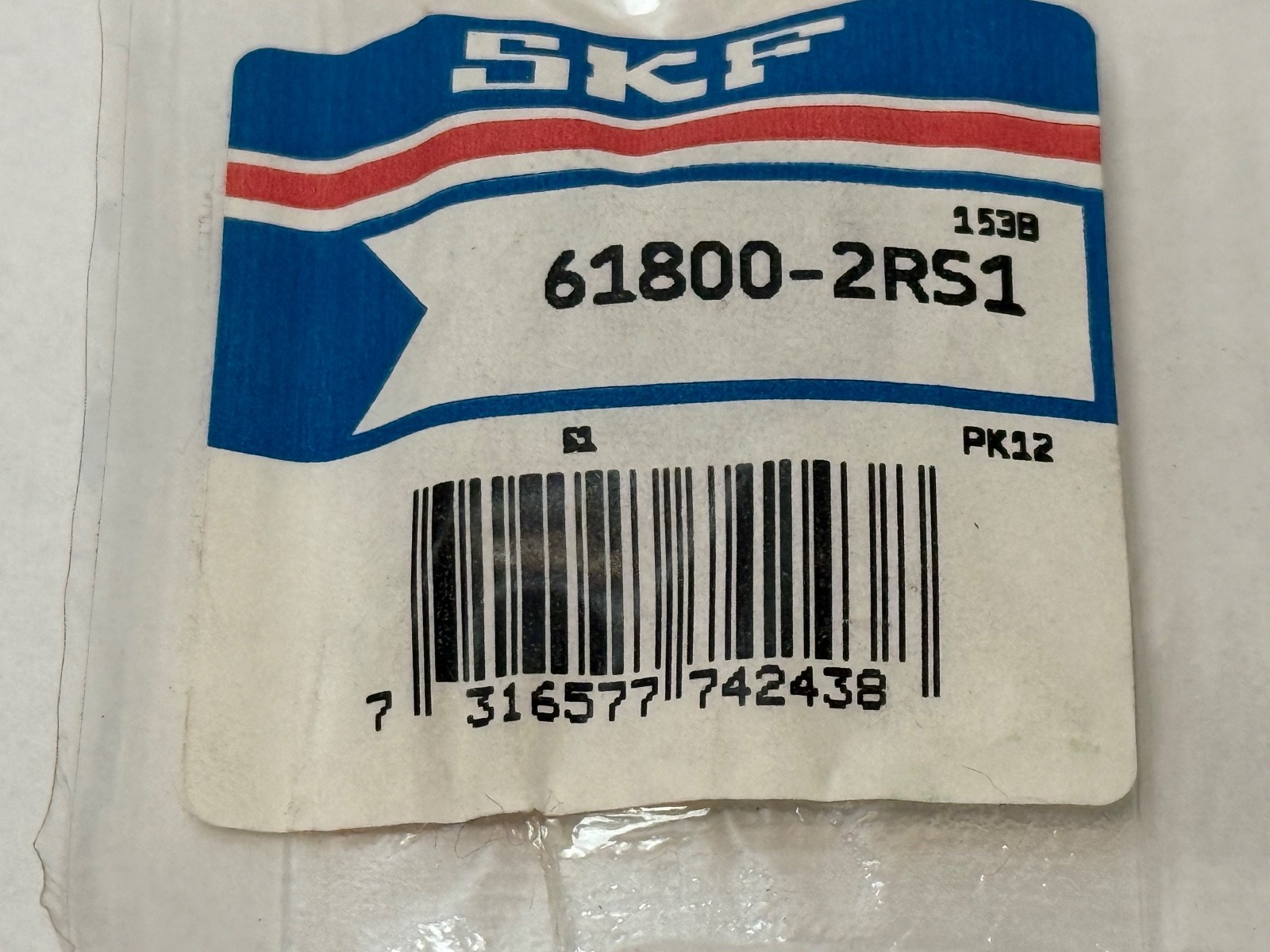 SKF 61800-2RS1 Bearing Rubber Sealed 618002RS1 61800-2RS 61800RS 10x19x5 mm