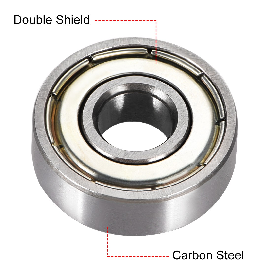 10pcs 608ZZ Deep Groove Ball Bearings Double Shield High Carbon Steel Z1