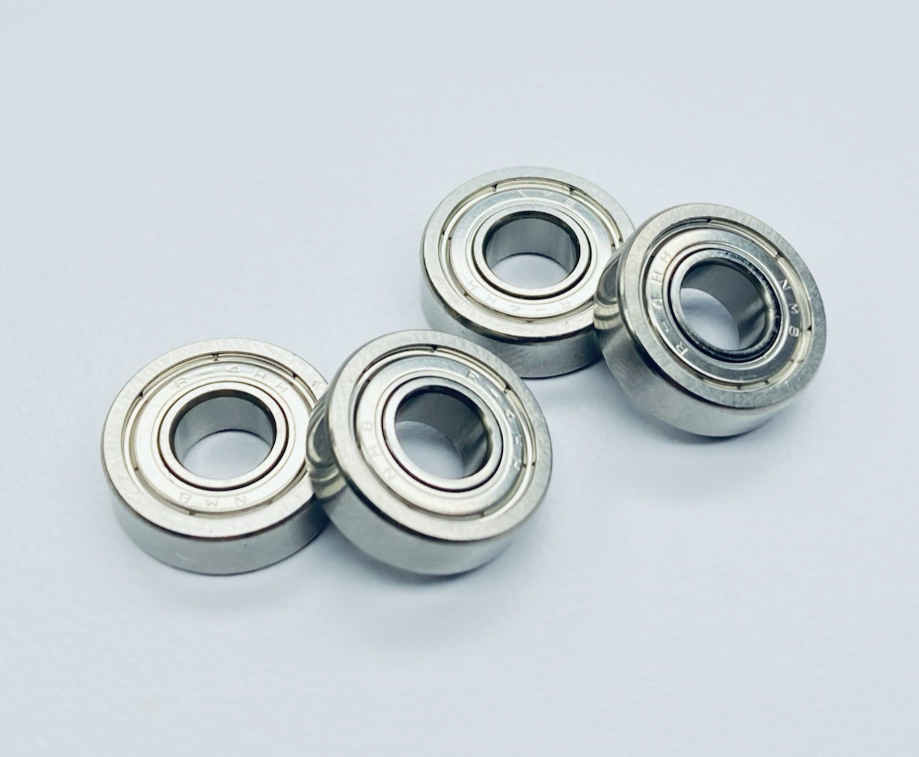 Lot of 4 NMB R-4HH Ball Bearing 1/4″-Id 5/8″-Od 0.195″-Width Double Seal