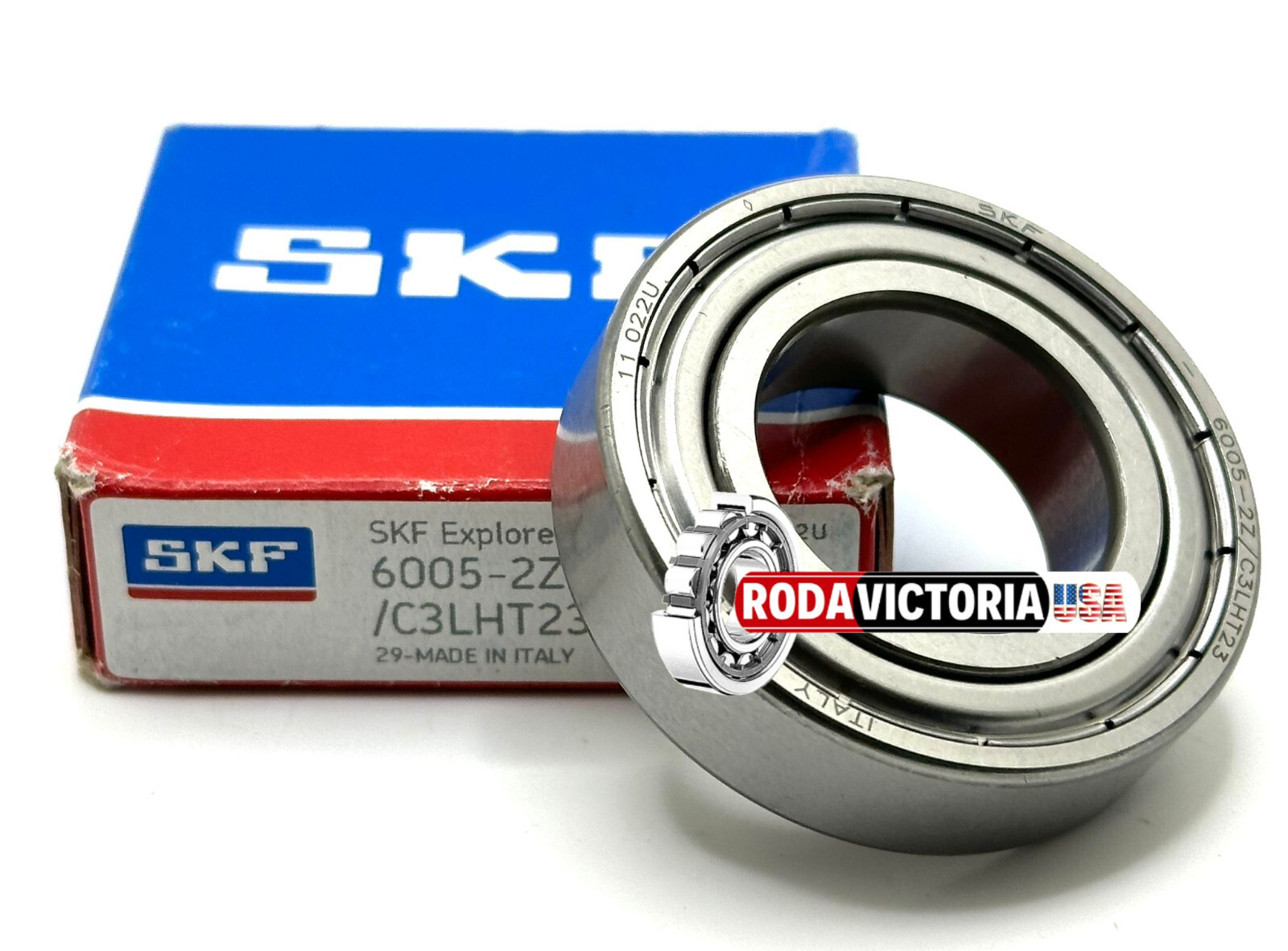 SKF 6005 ZZ/C3 LHT23 DEEP GROOVE BALL BEARING, METAL SHIELDED 25x47x12mm