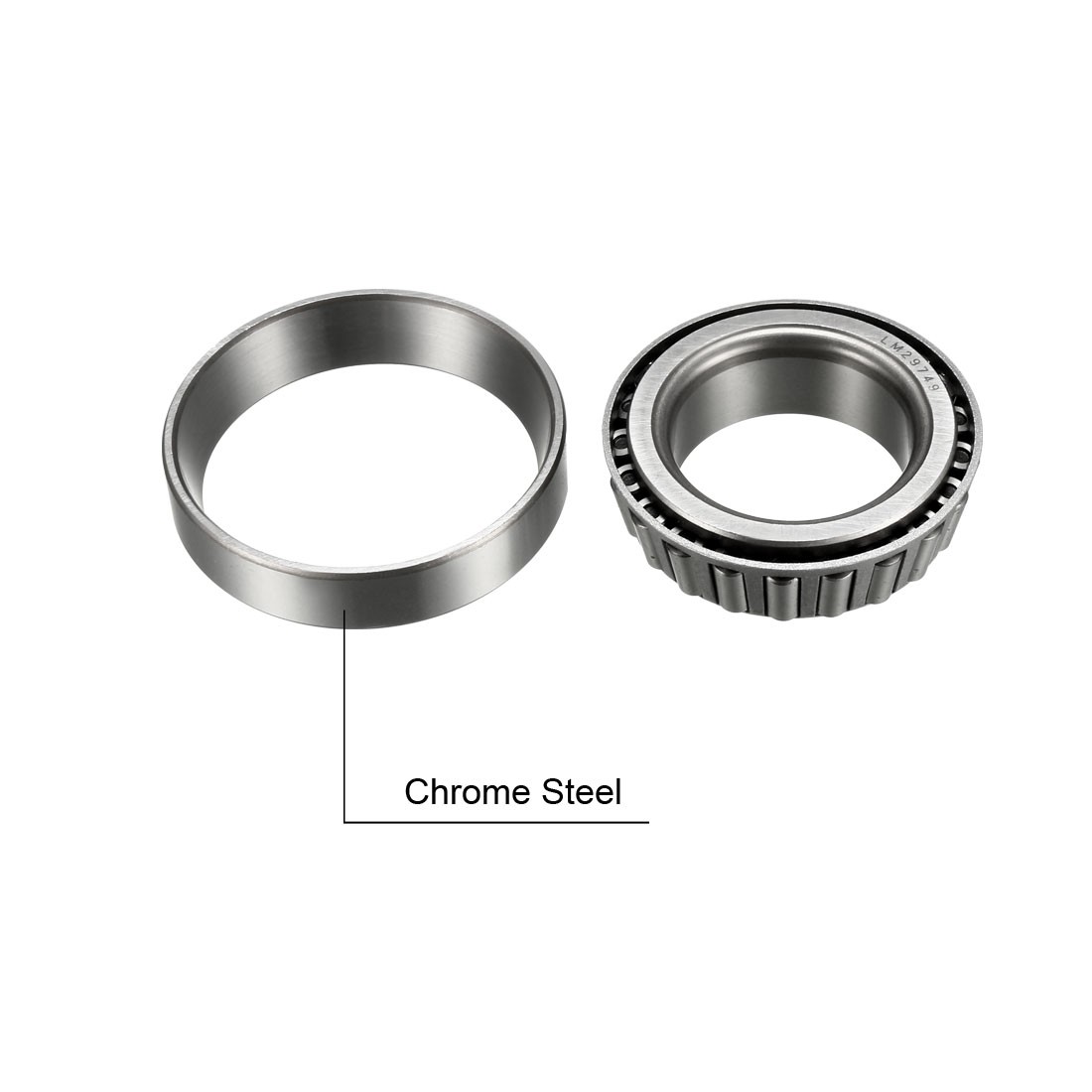 2PACK LM29749/LM29710 Tapered Roller Bearing Cone and Cup Set 1.5″ Bore 2.56″ OD