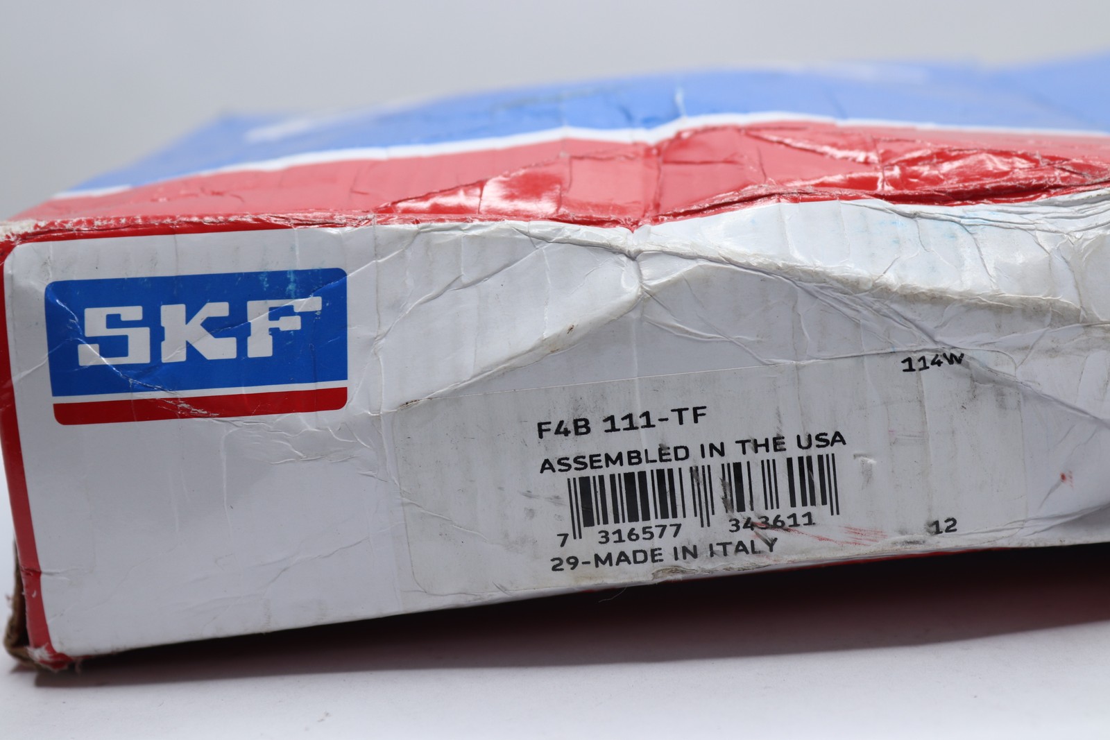 SKF Ball Bearing Flange Unit Set Screw Locking Regreasable 4 Bolts Cast Iron