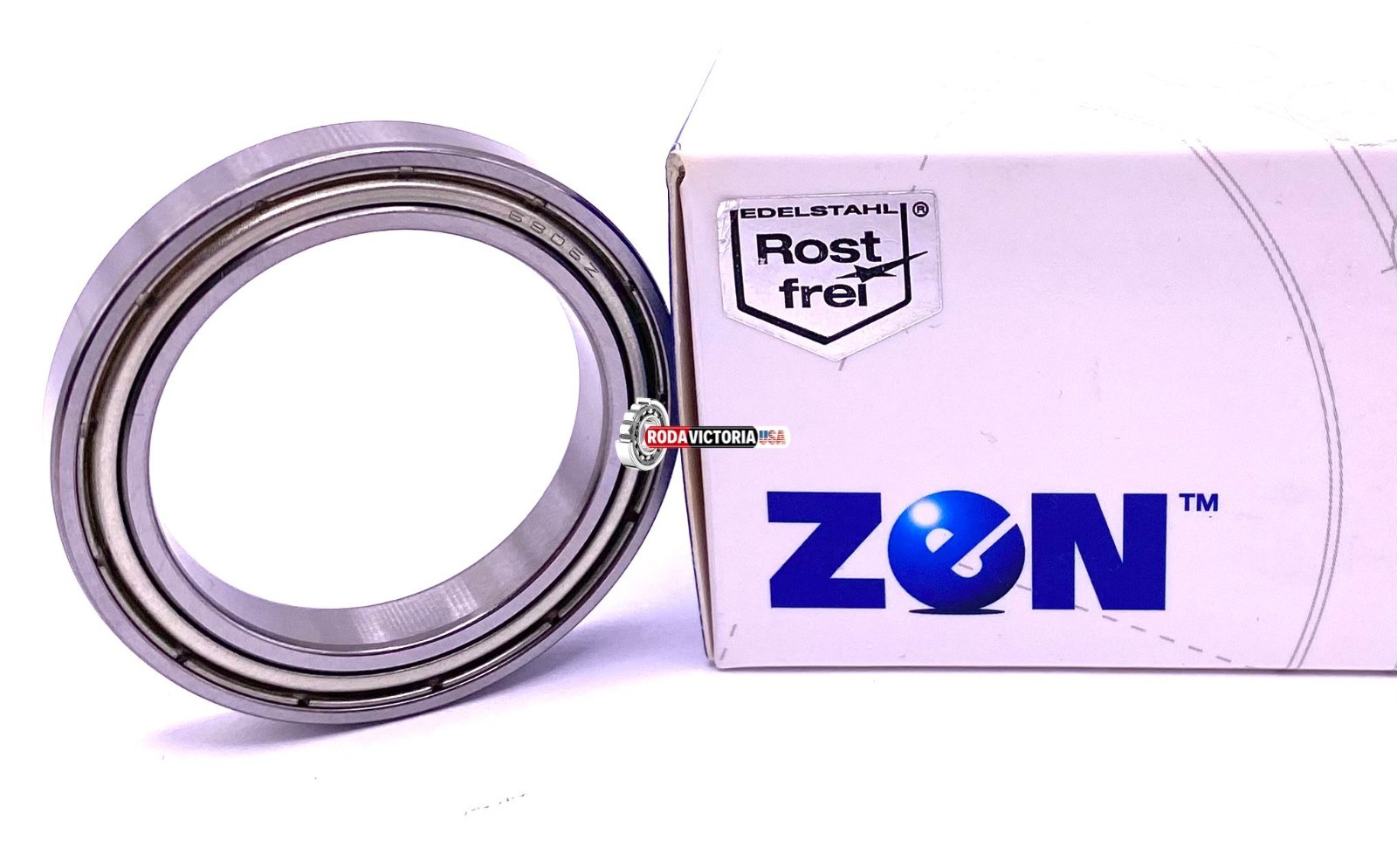 ZEN 61806 ZZ Deep Groove Ball Bearing, Metal Shielded 6806 2Z 30x42x7 mm