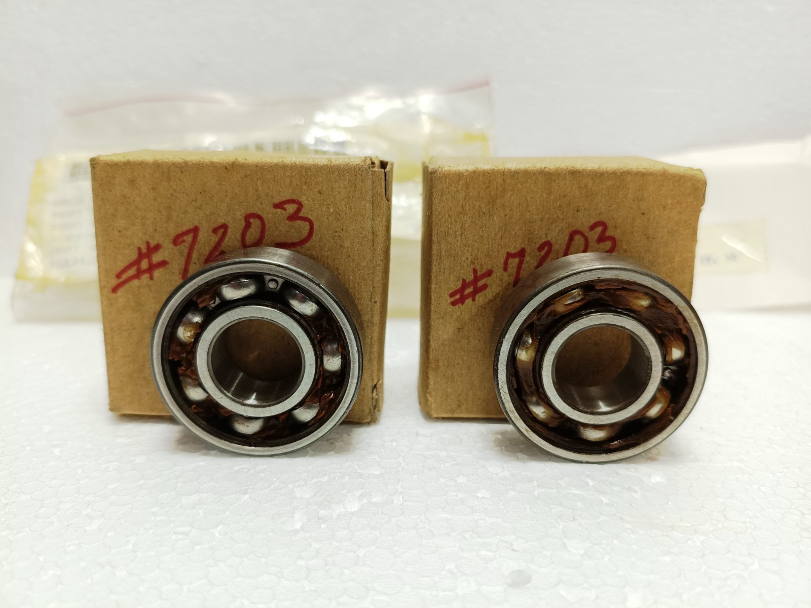 SKF HOOVER 6203-S (203SF) Single Row Ball Bearing 17x40x12mm Lot of 2 NEW