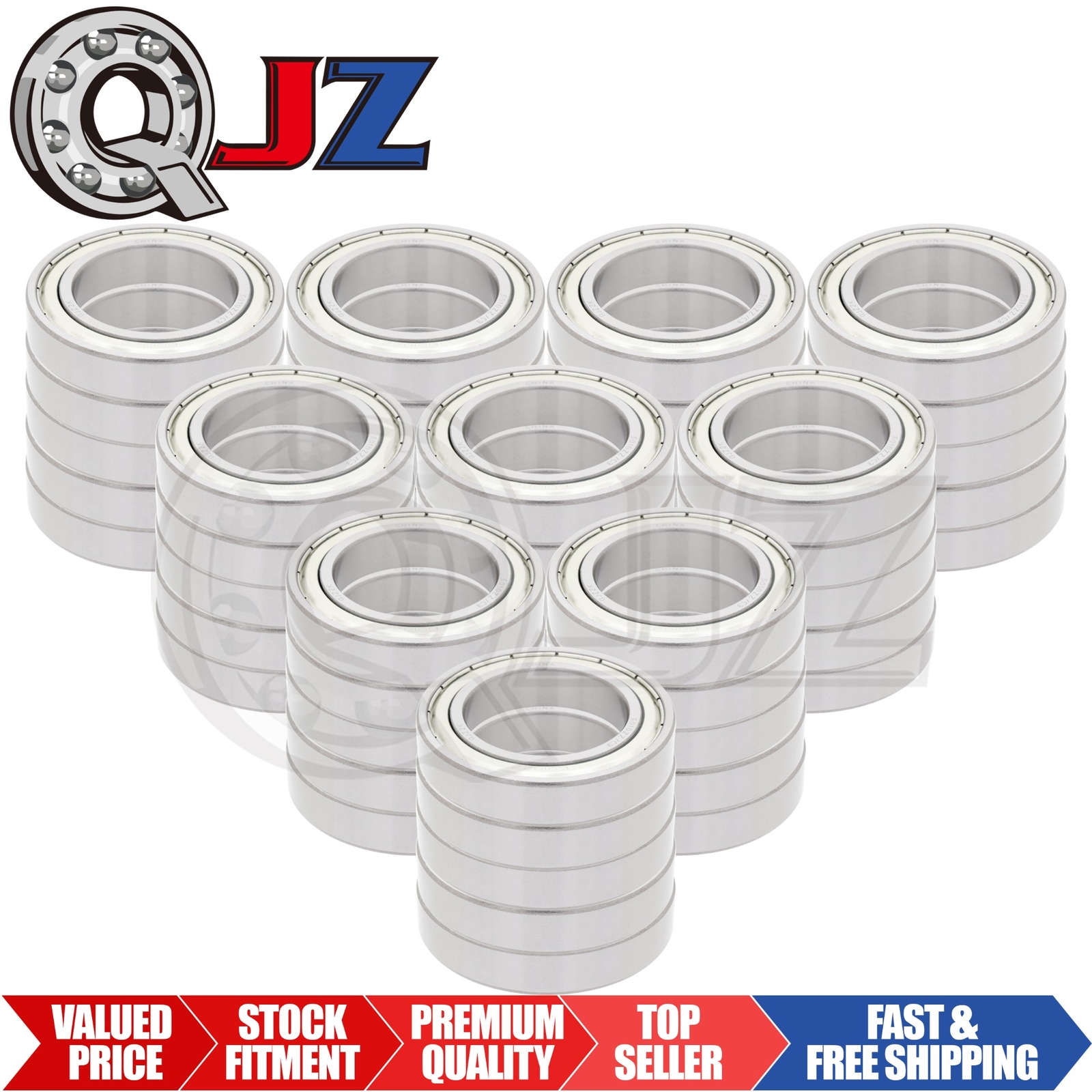 [Qty.50] 6010-ZZ Radial/Deep Groove Ball Bearing [50mm ID x 80mm OD x 16mm W]
