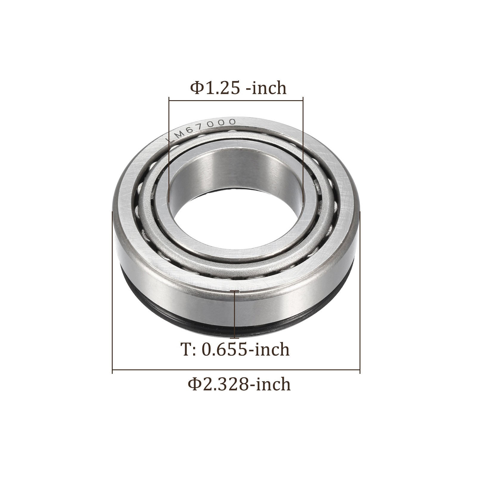 LM67000LA-902A1 Tapered Roller Bearings Cone Cup Set 1.25″ x 2.328″ x 0.655″