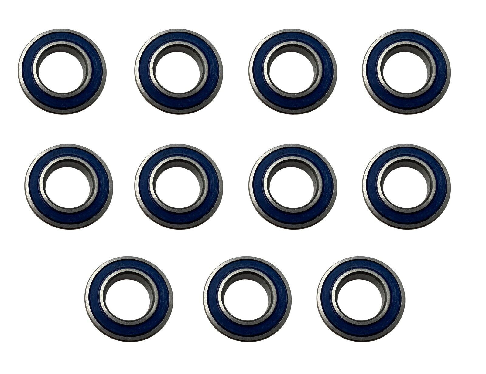 (QTY 11) Ball Bearing 20x37x9mm 6904 2RS Blue Rubber Sealed 6904-2RS