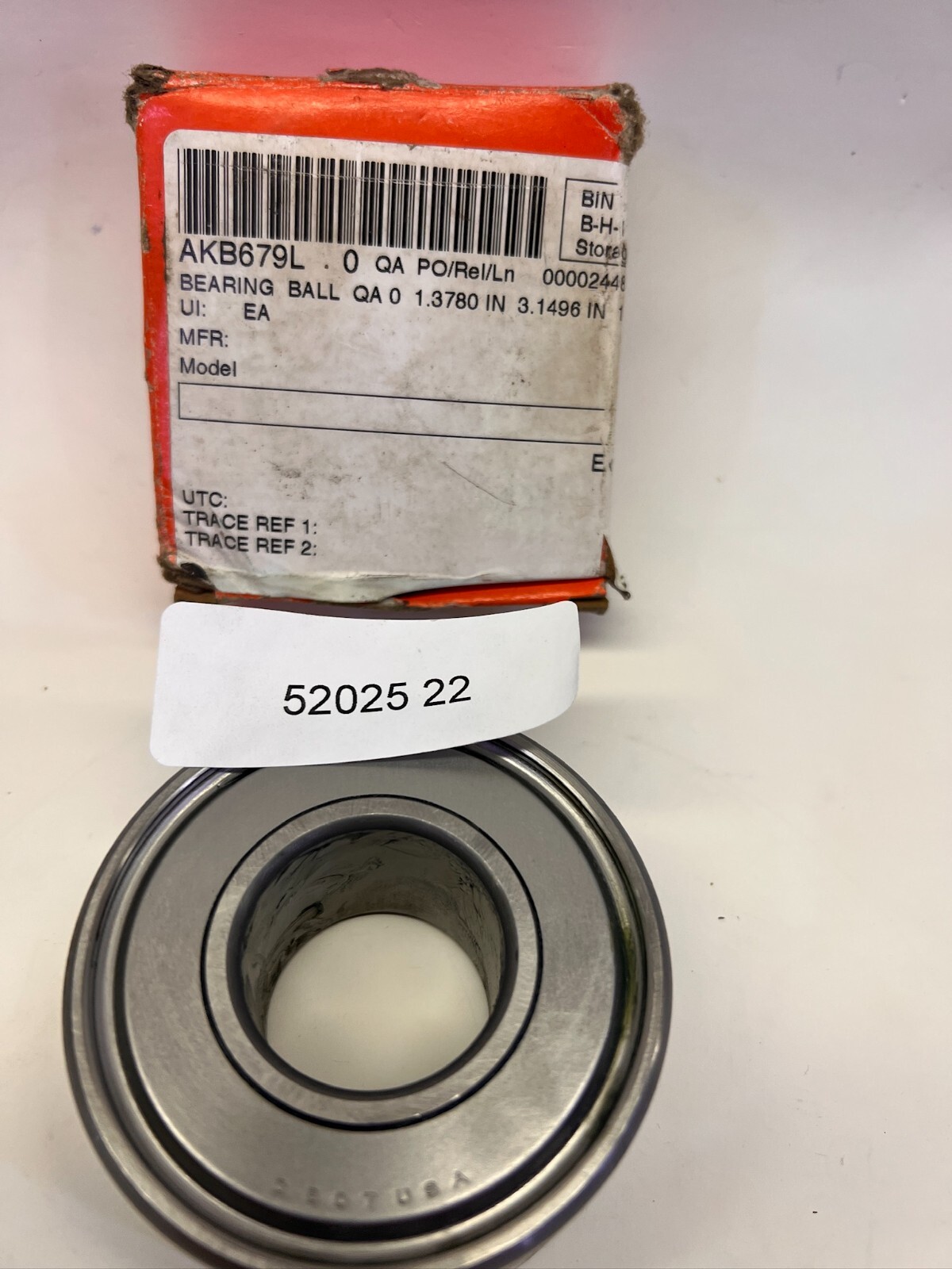 Fafnir 206KDG c3 16mm x 30mm x 62mm ball bearing Made in USA SI 52025 22 QTY 1