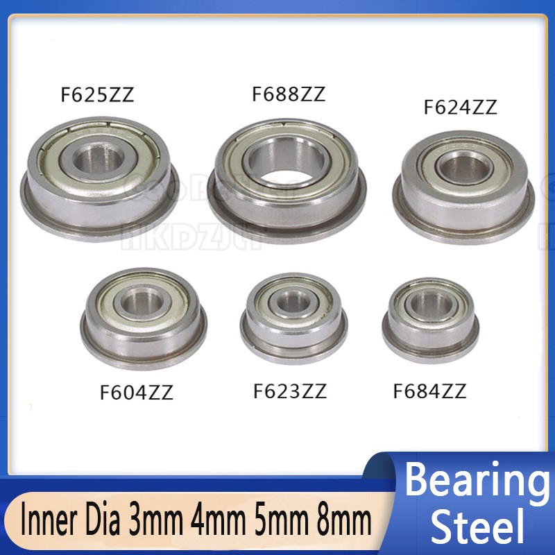 Miniature Ball Bearing With Flange Small Bearings Inner Dia 3mm 4mm 5mm 8mm