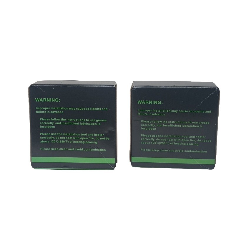 (2 PACK) 6005-2RS Turnup 25X47X12MM Double Rubber Seal Ball Bearings
