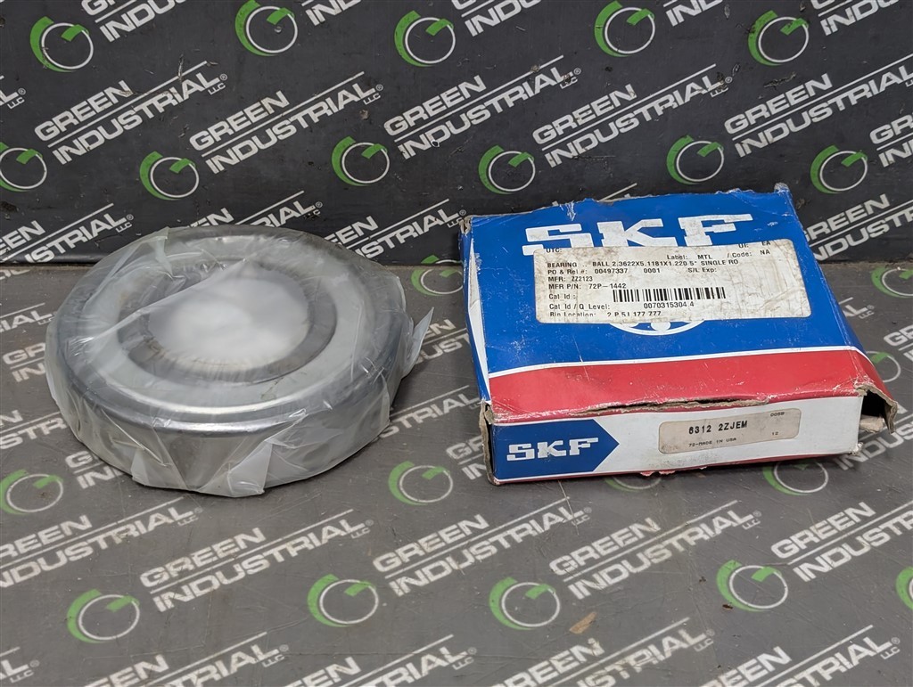 NEW SKF 6312 2ZJEM Radial / Deep Groove Roller Bearing 60x130x31mm