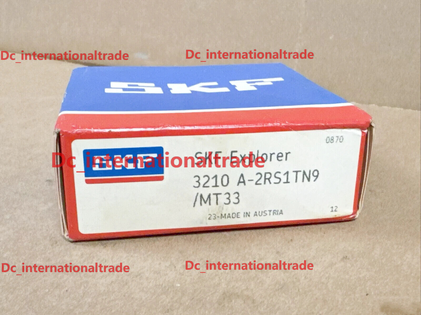NEW SKF 3210 A-2RS1TN9/MT33 double row angular contact ball bearing 1PCS #DC