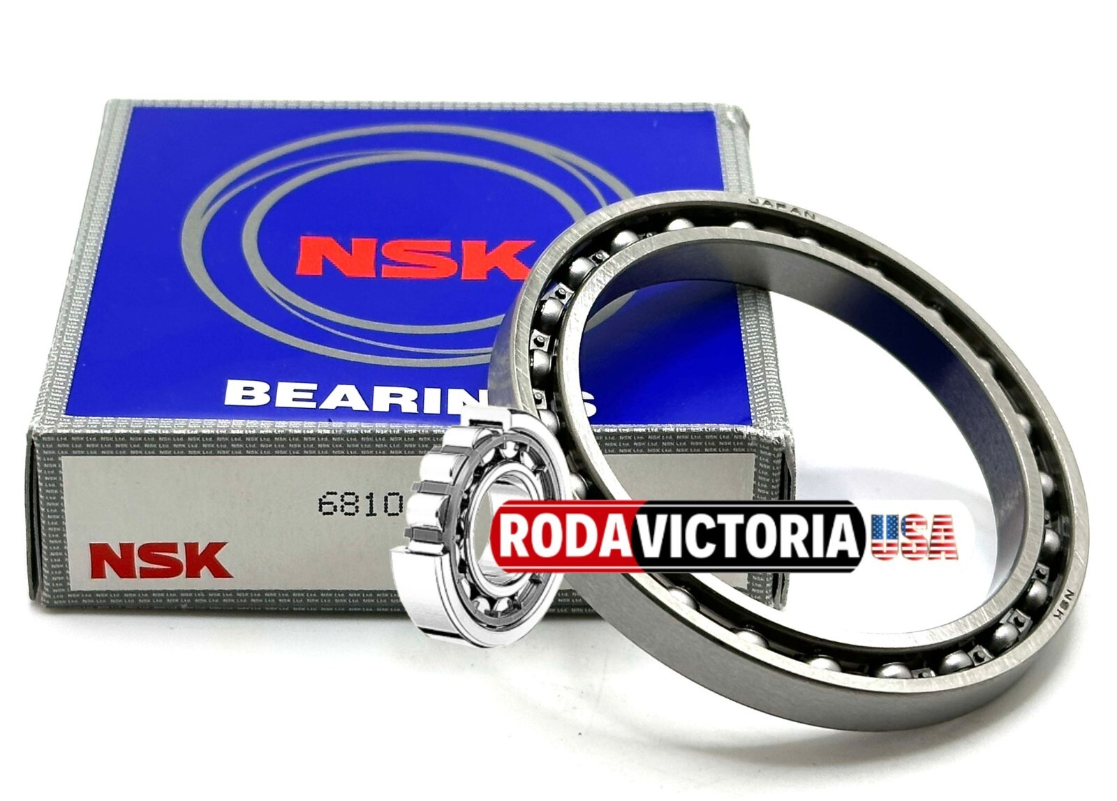 NSK JAPAN 6810 DEEP GROOVE BALL BEARING, OPEN TYPE, NO SEALS 50x65x7mm