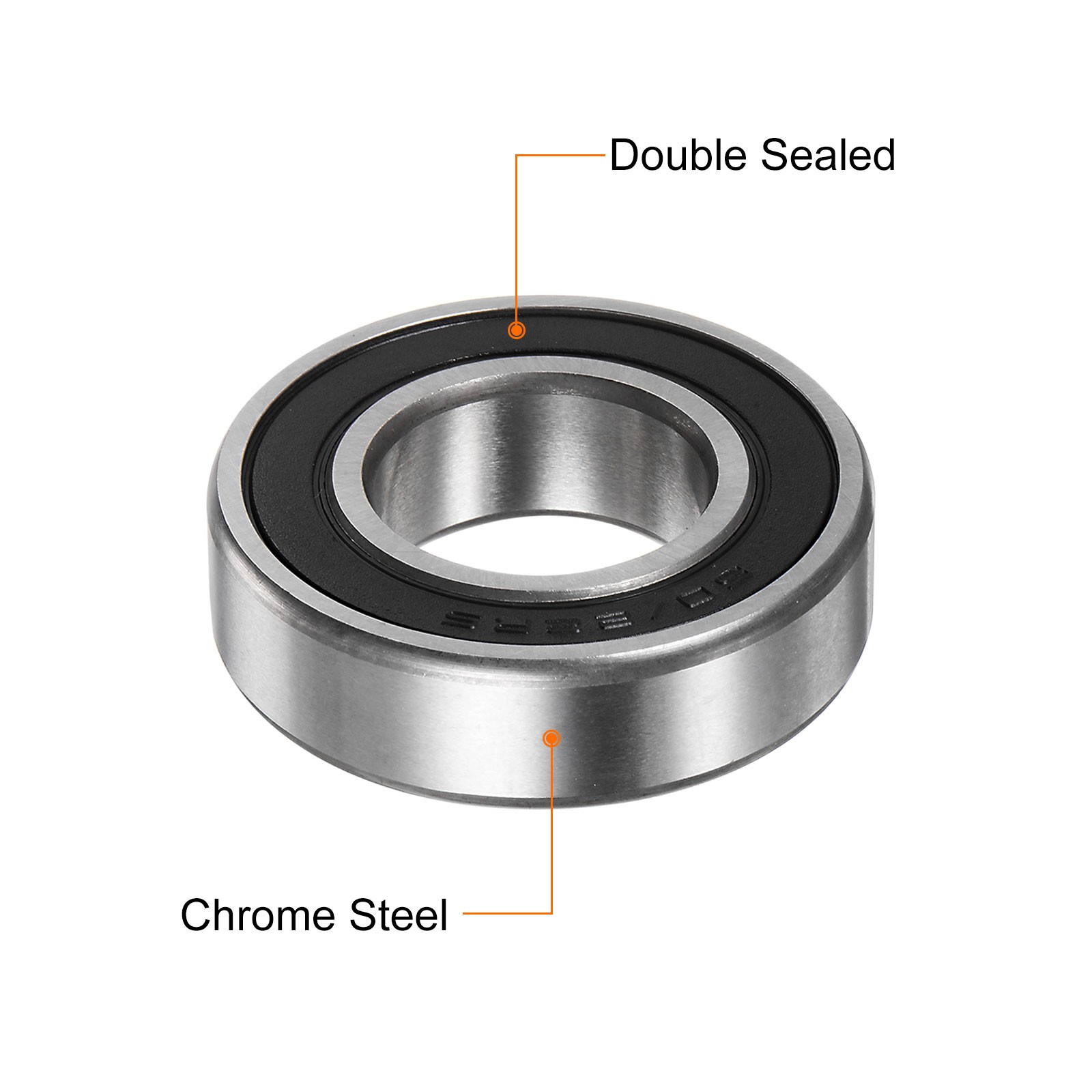 60/22-2RS Deep Groove Ball Bearing, 22 x 44 x 12mm Z1 Double Rubber Bearing