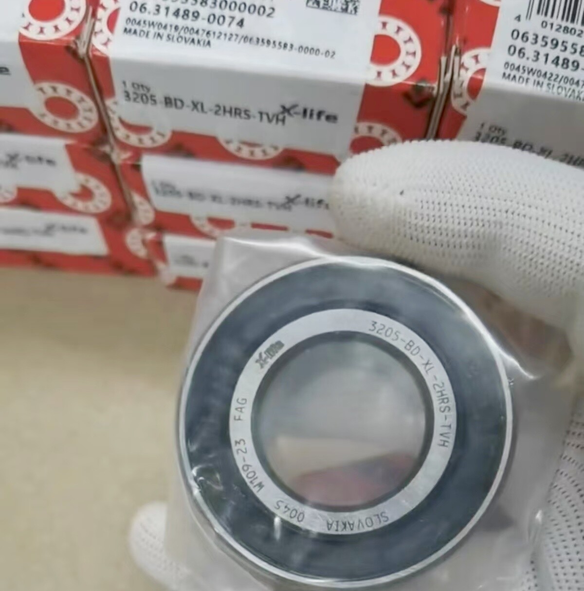 1PC FAG 3205-BD-XL-2HRS-TVH double row angular contact bearing