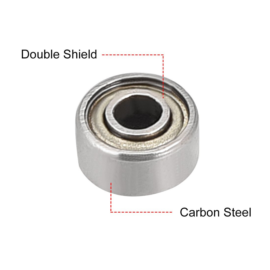693ZZ Deep Groove Ball Bearing Double Shield 3X8X4Mm Carbon Steel (Pack of 20)