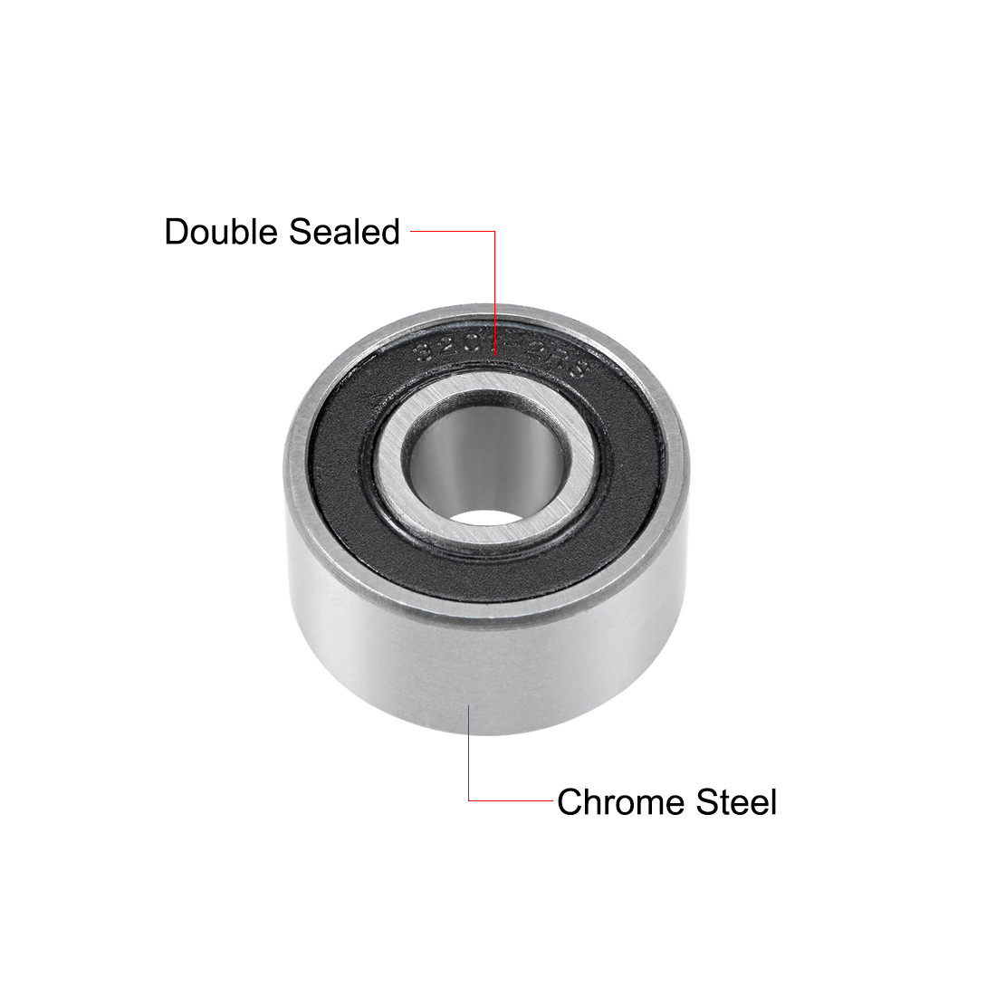 5201-2RS Angular Contact Ball Bearing 12x32x15.9mm Sealed Bearings 3201-2RS
