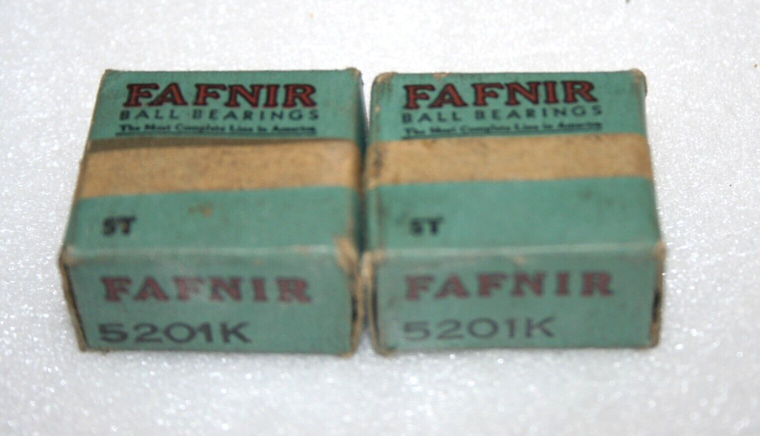 (Lot of 2) FAFNIR 5201K Single Row Ball Bearings 12 X 32 mm X 0.6250″ * NEW O/S*