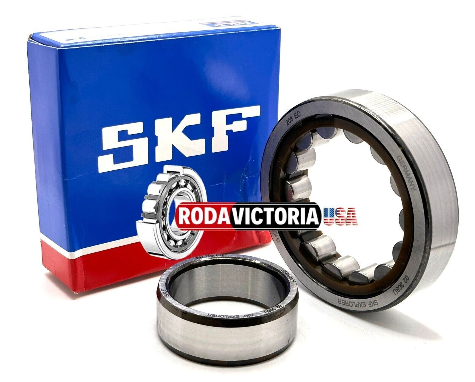 SKF GERMANY NU208 ECJ Cylindrical Roller Bearings 40x80x18 mm
