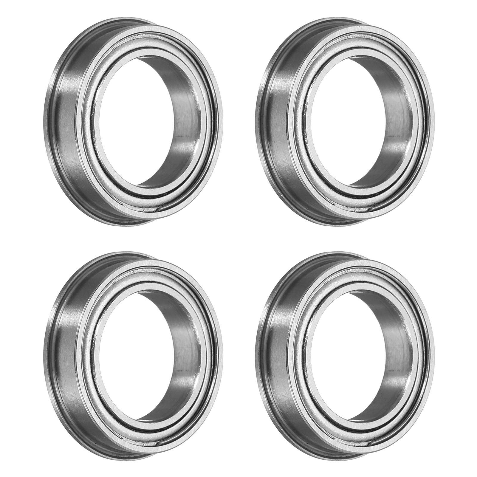 Ball bearing F6701ZZ with flange, 4pcs 12x18x4mm ABEC3 for ZV2