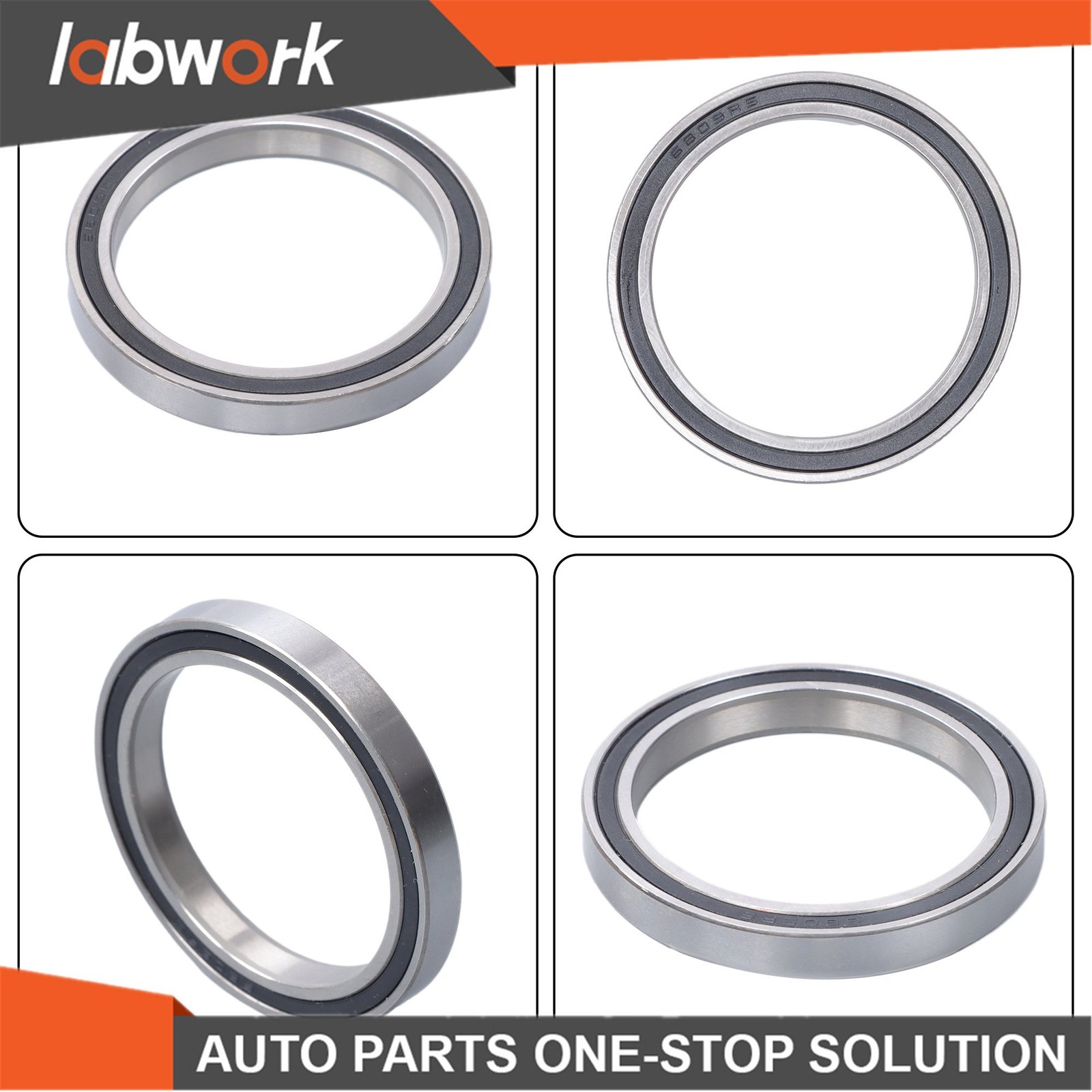 Labwork 6809-2RS 61809-2RS Bearings 10pcs 45x58x7mm Rubber Sealed Set