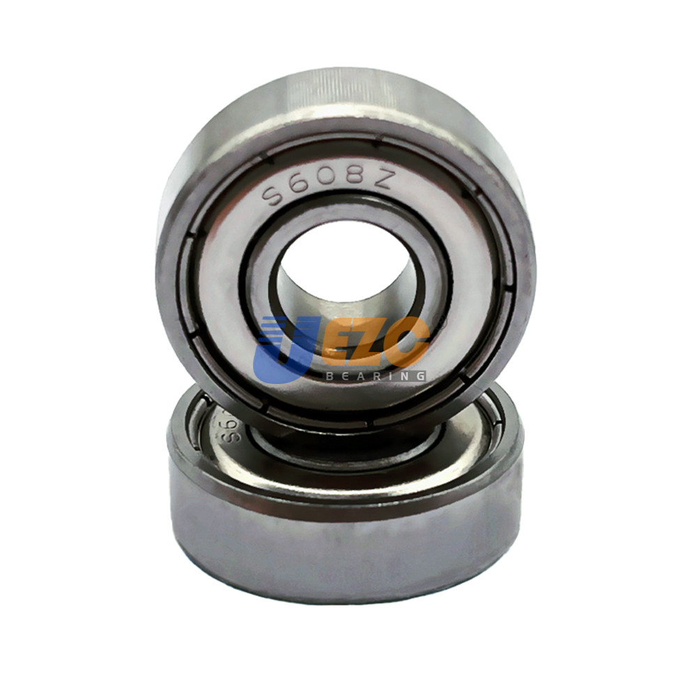 100PCS S608 ZZ / 2Z 8x22x7 mm Stainless Steel Miniature Deep Groove Ball Bearing