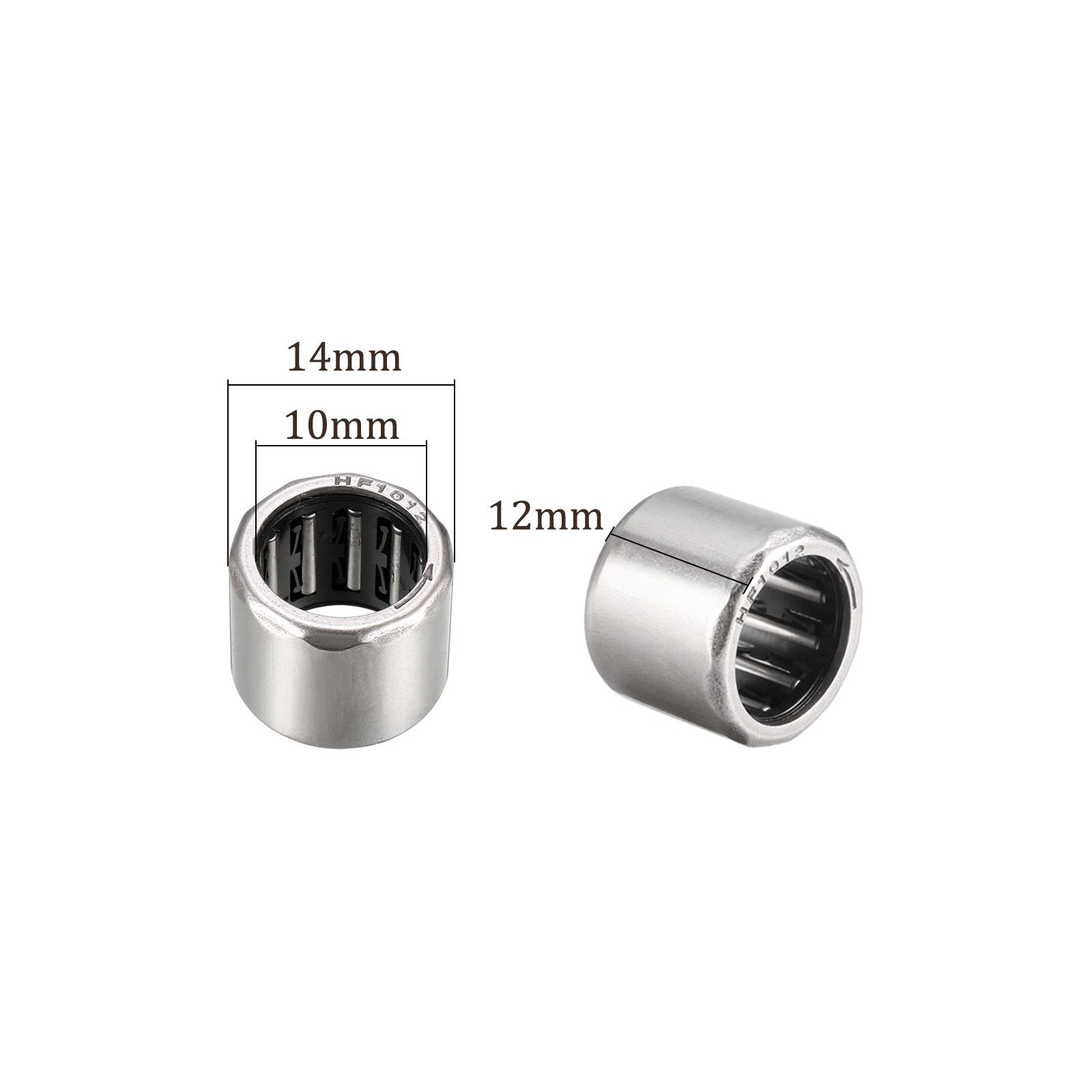 5pcs HF1012 Needle Roller Bearings – [10mmx14mmx12mm] One Way Clutch