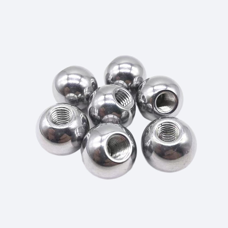 304 Stainless Steel Ball Half Hole M3 Thread Steel Ball Outer Diameter: 5mm-50mm