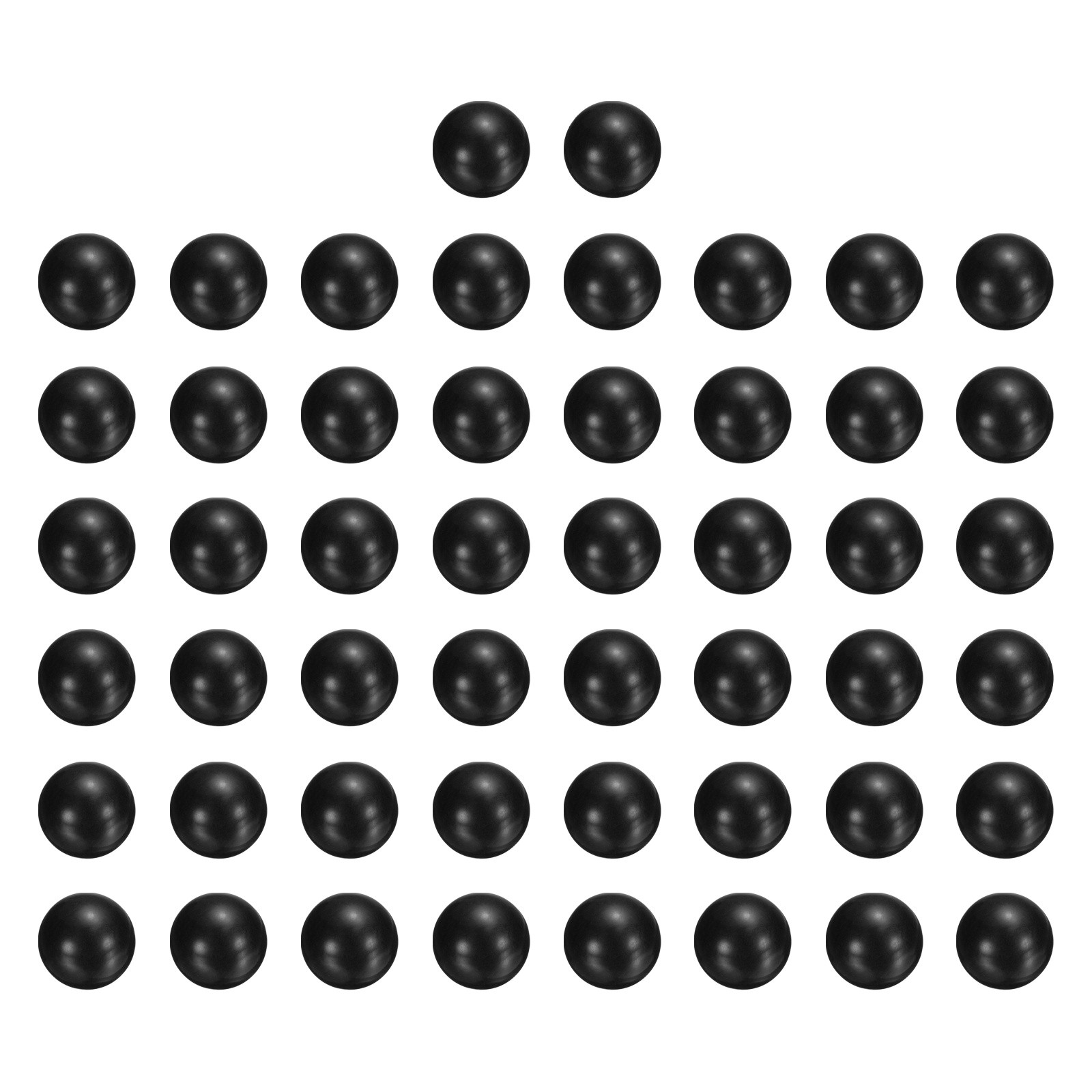 25pcs POM Plastic Bearing Balls G2 13/32″(10.319mm) Solid Plastic Balls, Black