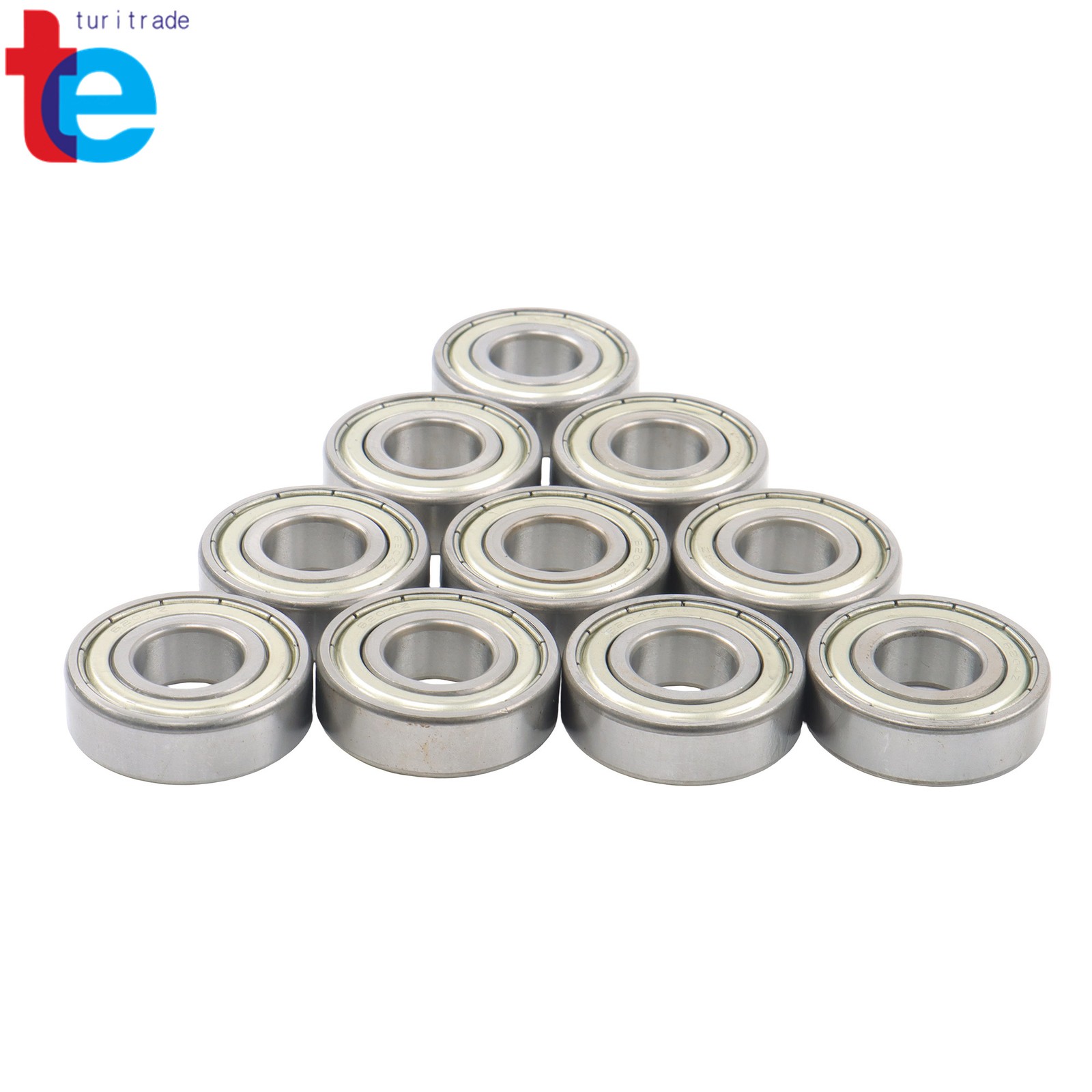 6204-ZZ Metal Shielded Ball Bearings 10 Pack 20x47x14mm Industrial Grade