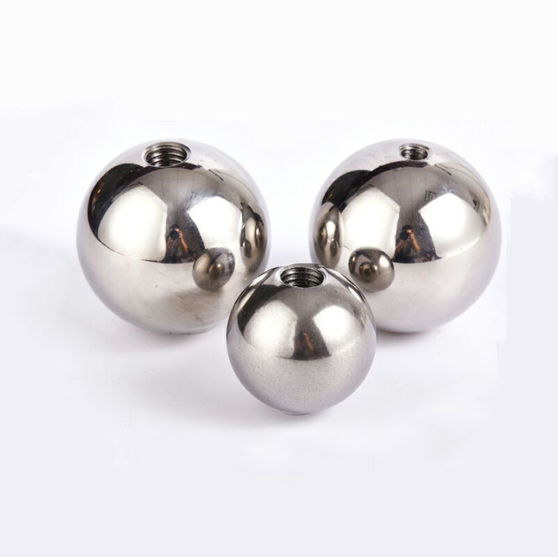 304 Stainless Steel Ball Half Hole M3 Thread Steel Ball Outer Diameter: 5mm-50mm