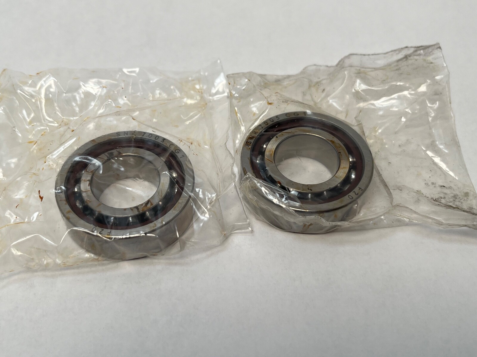 SNR 7003CDUJ74 Bearing 17x35x10 mm 7003-C-T-DUL-P4 7003-C-DU-J74 France 2 Pcs