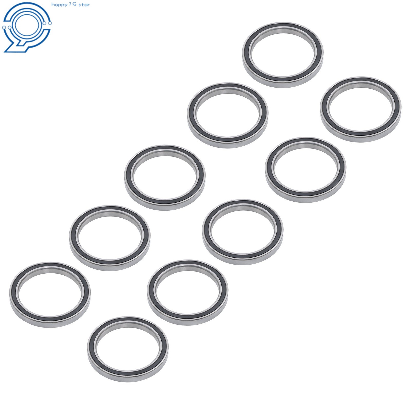 Double Rubber Sealed 6810-2RS Bearings 10pcs 50x65x7mm Pre-Lubed