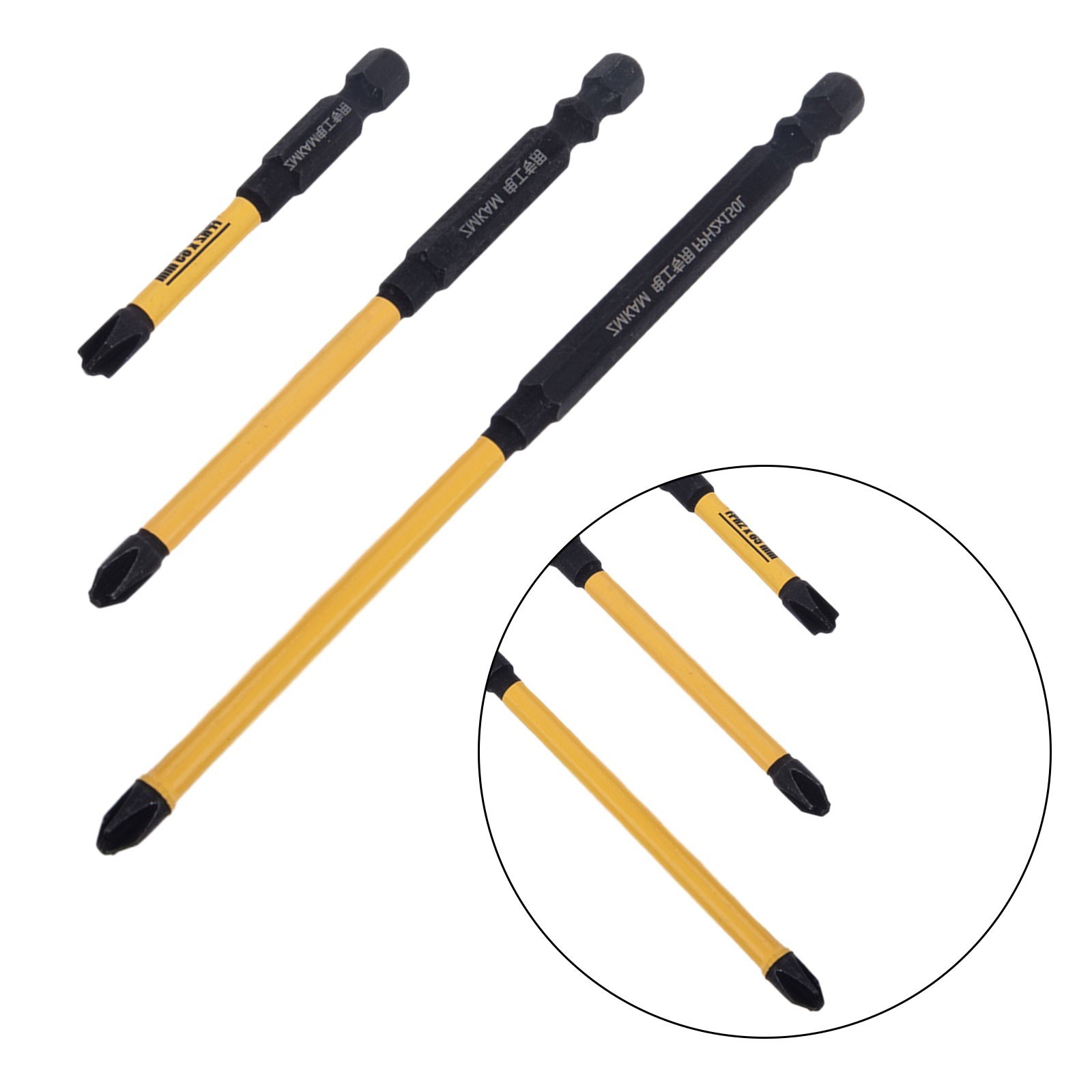 Rust Resistant Magnetic Screwdriver Bit Set FPH2 for S 2 Alloy Steel 65 110
