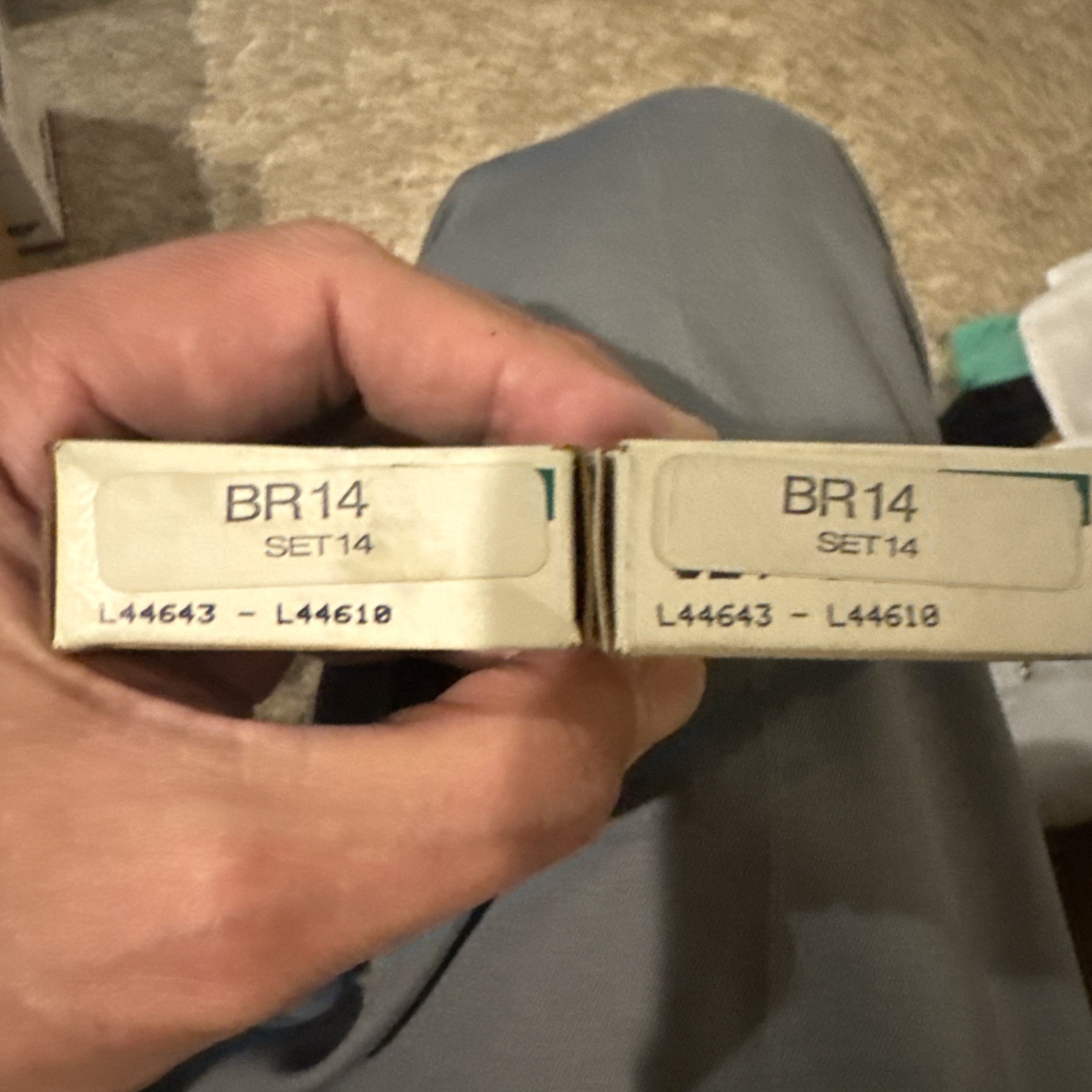 SKF Napa BR14 Tapered Roller Bearing Cup + Cone L44643 L44610 Set Of 2