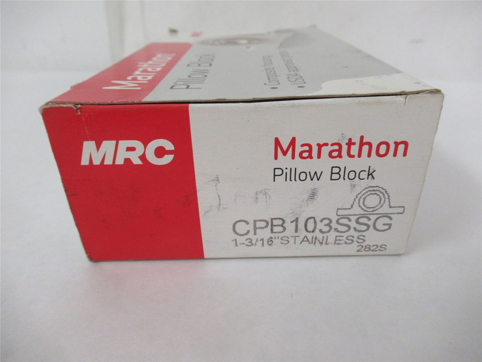 253580 New In Box; MRC CPB103SSG Pillow Block Bearing 1 3/16″ Bore 2-Bolt