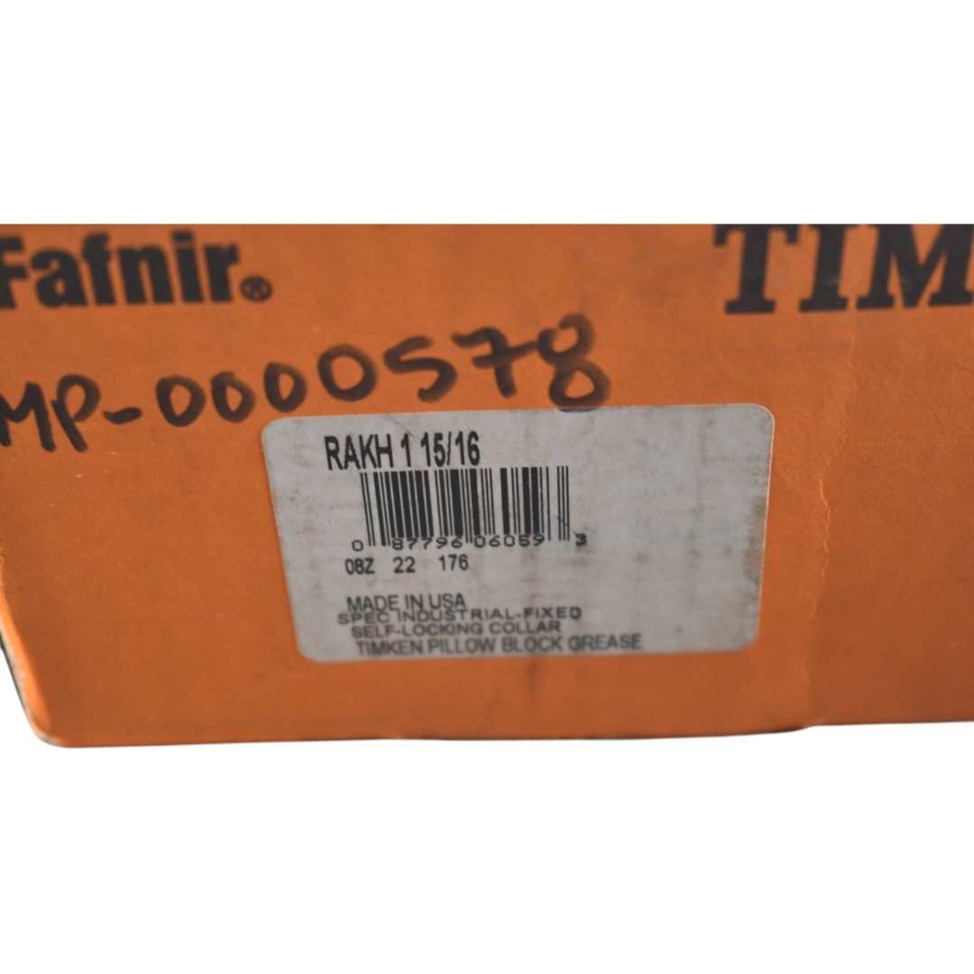 NEW Timken RAKH1 15/16 Pillow Block Ball Bearing Unit – 2-Bolt Base, 1-15/16” B