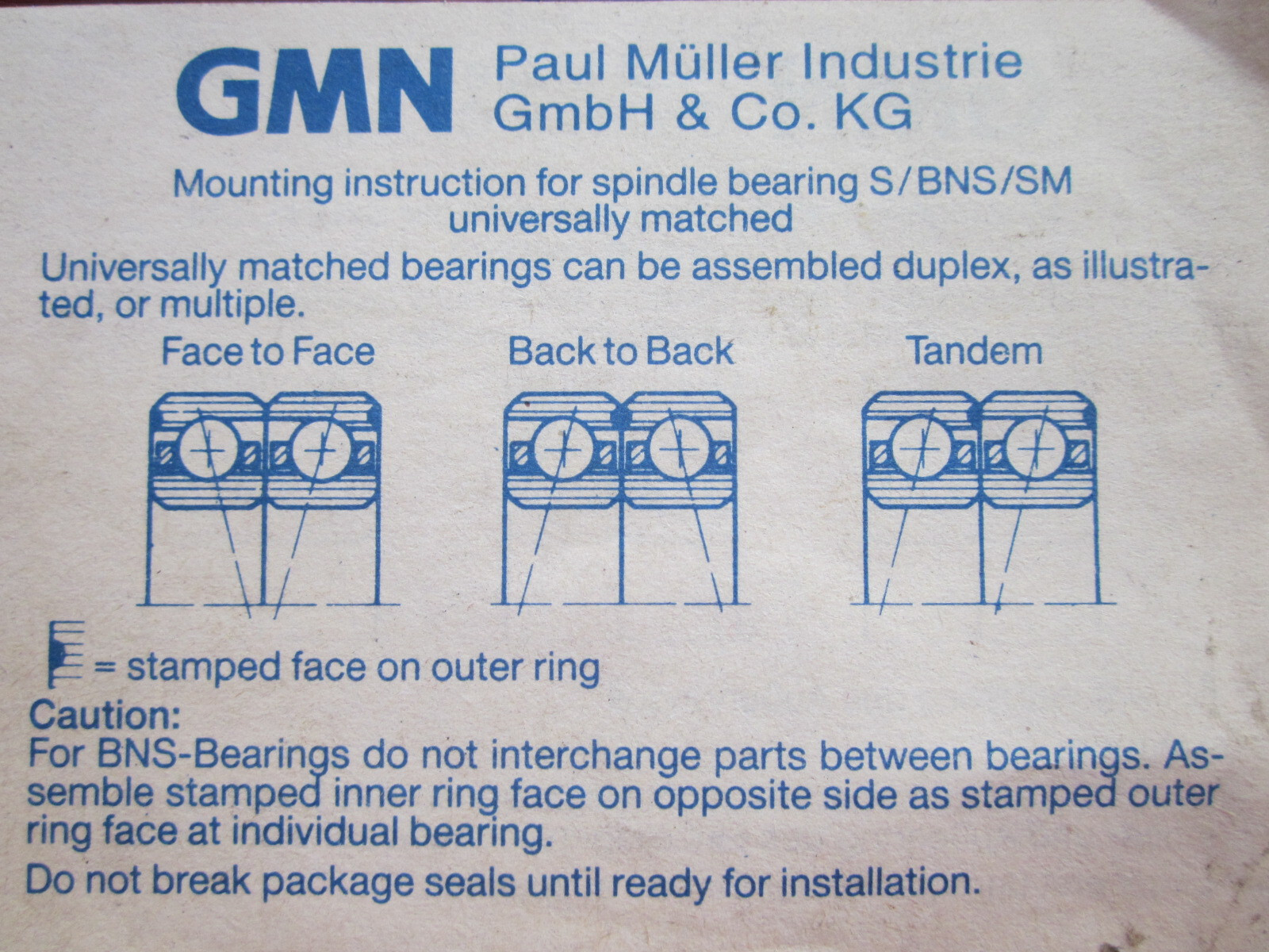 GMN S 6212 E TA ABEC7 Super Precision Angular Contact Bearing set(2pcs)