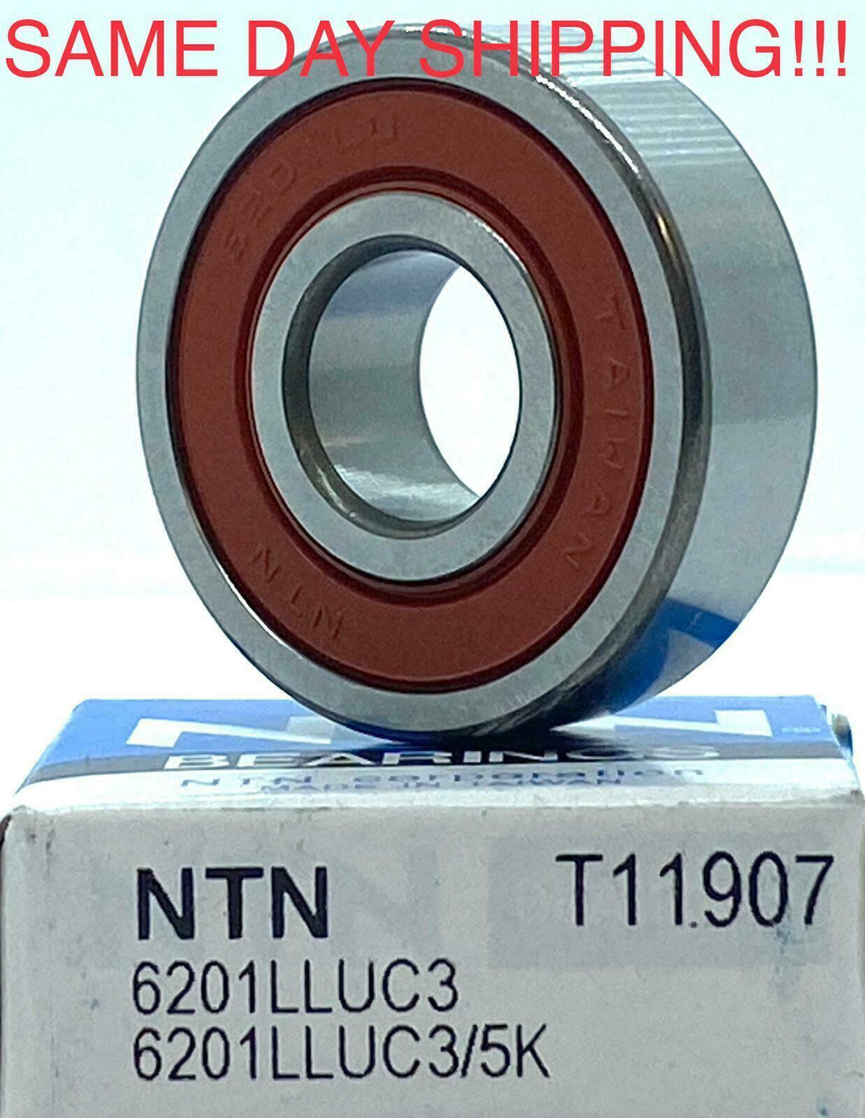NTN 6201 LLUC3/5K DEEP GROOVE BALL BEARING, RUBBER SEALED 12x32x10 mm 6201-2RS
