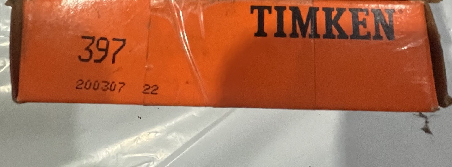 Timken 397 Tapered Roller Bearing Cone Steel 60mm Bore 110x22mm