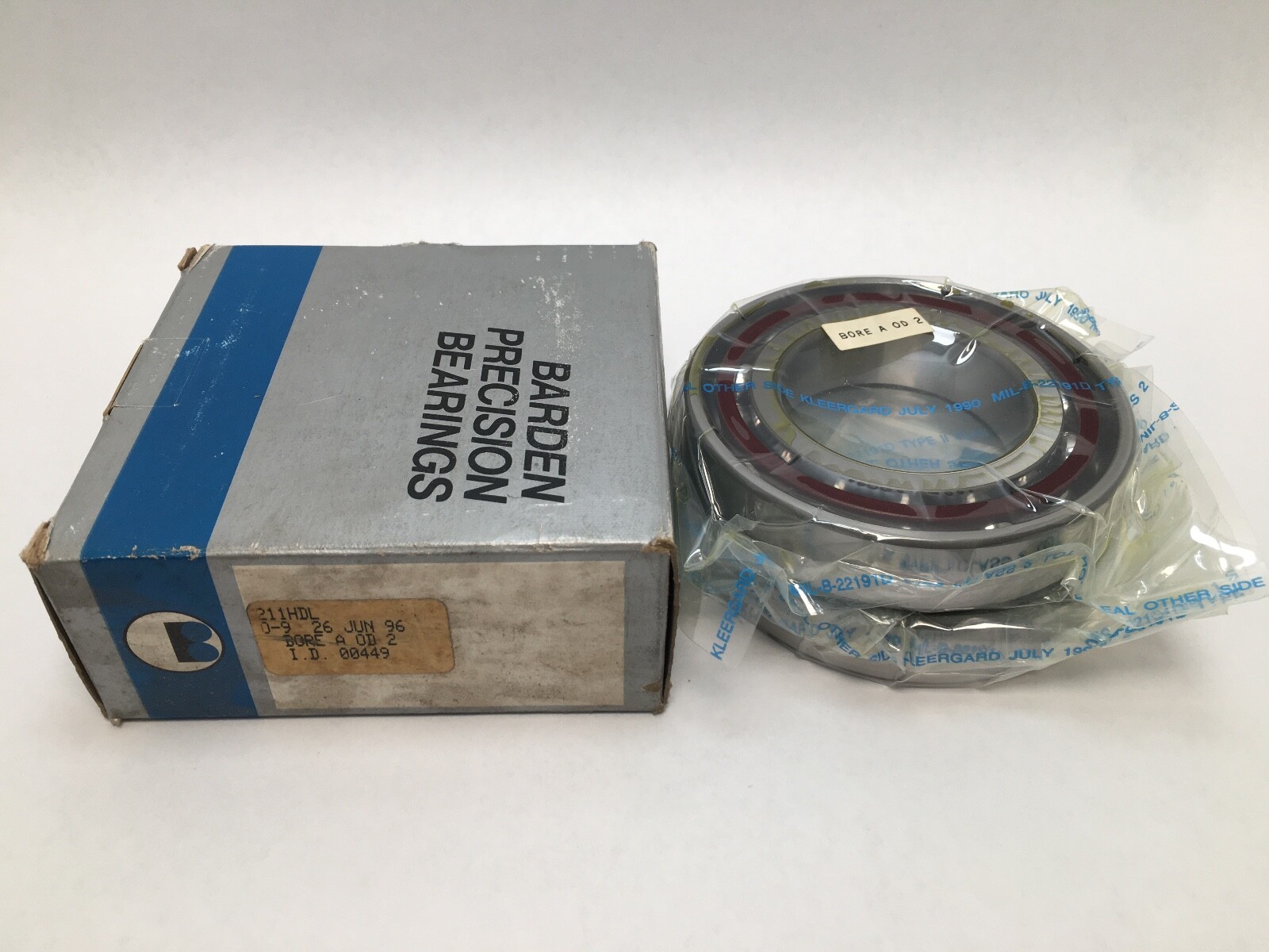 Barden 211HDL Angular Contact Bearing 55x100x21 mm 7211 211 H DL 211H USA Set