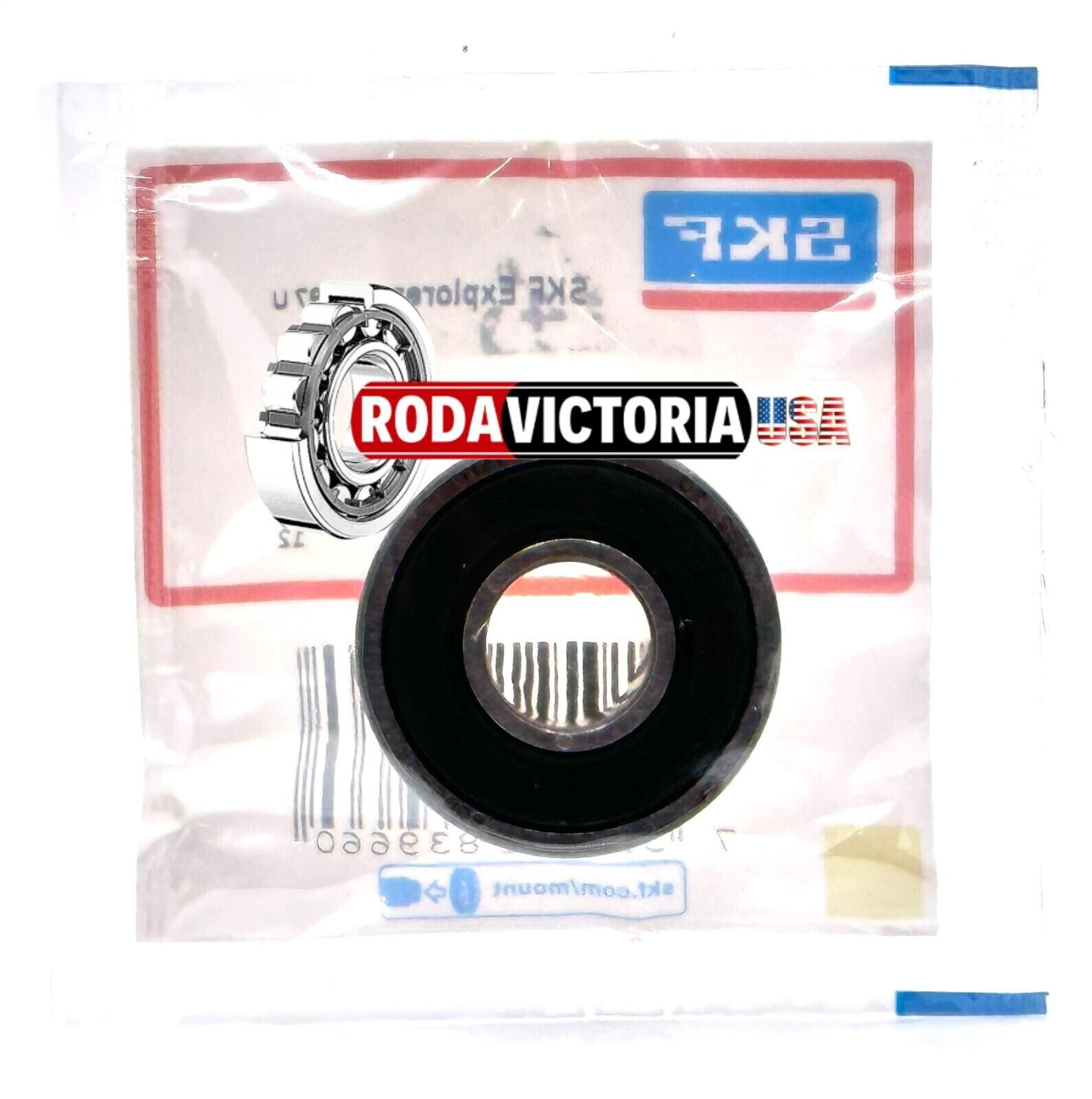 SKF 6000 2RSL C3 DEEP GROOVE BALL BEARING, RUBBER SEALED 10x26x8mm