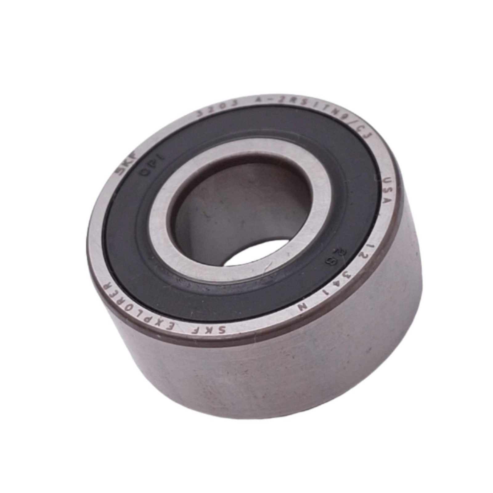 SKF 3203 A-2RS1TN9/C3 Angular Contact Ball Bearing, 40mm OD, 17mm Bore, 12000rpm