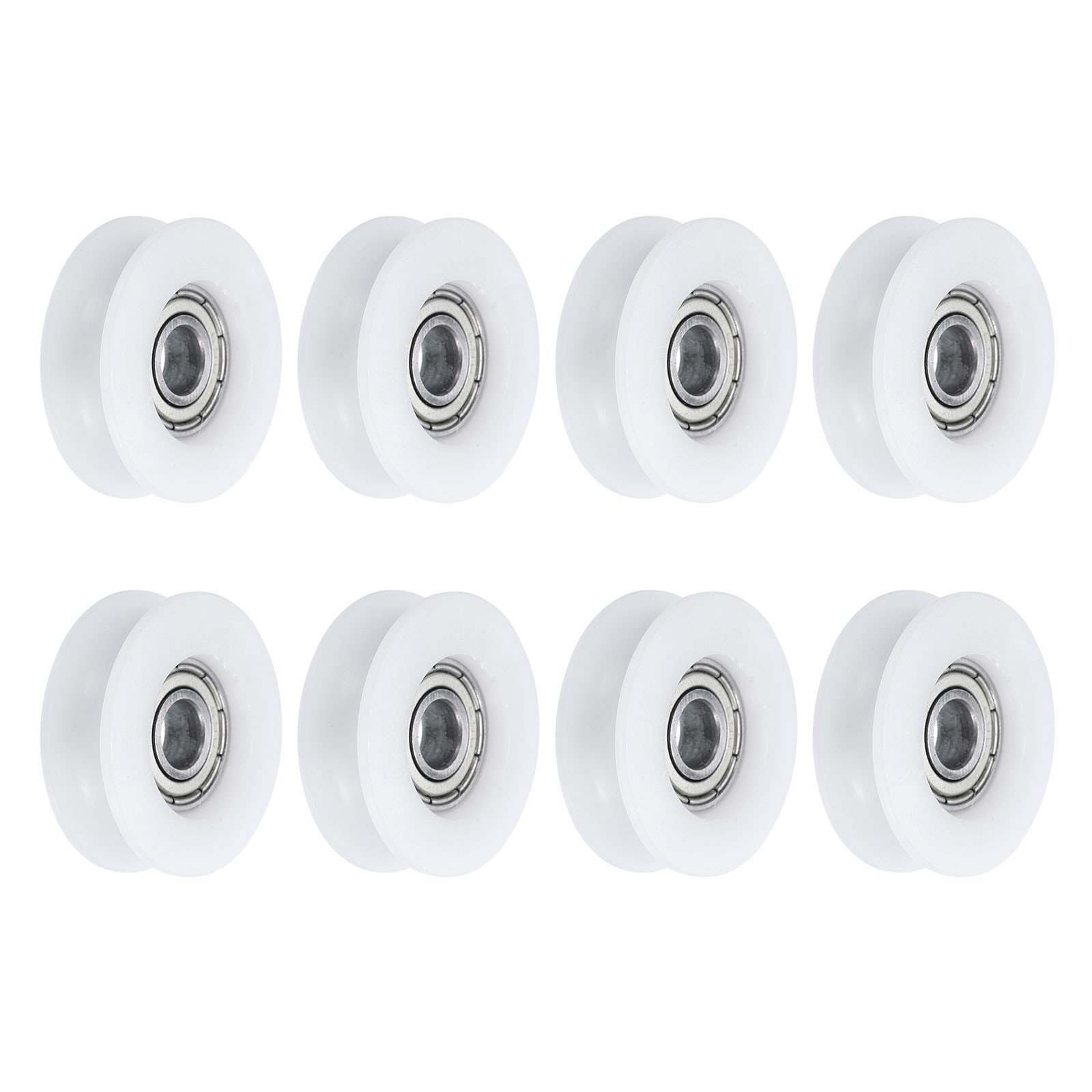 8pcs U626ZZ Nylon Pulley U-Groove Ball Bearing 6x30x10mm U Groove Roller Wheel